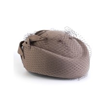 Фетровый шерстяной берет 531 Стюардесса Таблетка Вуалетка Пилотка капучино Фетровый шерстяной берет 531 Стюардесса Таблетка Вуалетка Пилотка капучино