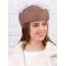 Фетровый шерстяной берет 531 Стюардесса Таблетка Вуалетка Пилотка капучино