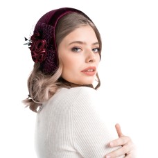 Кокошник бордовый Кокошник бордовый