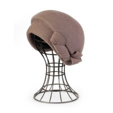 Фетровый шерстяной берет 145 капучино Фетровый шерстяной берет 145 капучино