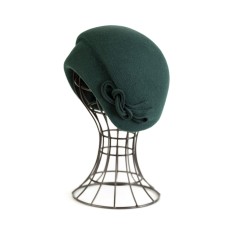 Фетровый шерстяной берет 145 изумруд Фетровый шерстяной берет 145 изумруд