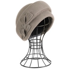 Фетровый шерстяной берет 153 песочный Фетровый шерстяной берет 153 песочный