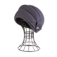 Фетровый шерстяной берет 170 тёмно-серый Фетровый шерстяной берет 170 тёмно-серый