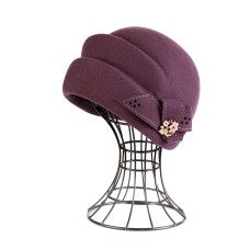 Фетровый шерстяной берет 170 брусника Фетровый шерстяной берет 170 брусника