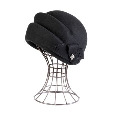 Фетровый шерстяной берет 170 чёрный Фетровый шерстяной берет 170 чёрный