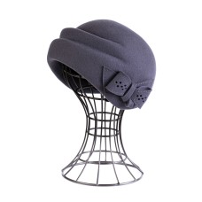 Фетровый шерстяной берет 174 т-серый Фетровый шерстяной берет 174 т-серый