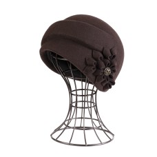 Фетровый шерстяной берет 175 коричневый Фетровый шерстяной берет 175 коричневый