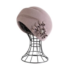 Фетровый шерстяной берет 175 пудра Фетровый шерстяной берет 175 пудра