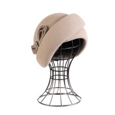 Фетровый шерстяной берет 177 пудра Фетровый шерстяной берет 177 пудра