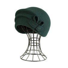 Фетровый шерстяной берет 230 изумруд Фетровый шерстяной берет 230 изумруд