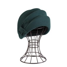 Фетровый шерстяной берет 271 изумруд Фетровый шерстяной берет 271 изумруд