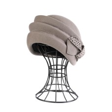 Фетровый шерстяной берет 274 песочный Фетровый шерстяной берет 274 песочный