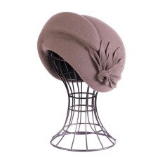 Фетровый шерстяной берет 276  розовая пудра