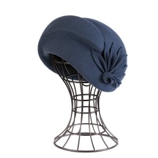 Фетровый шерстяной берет 276 морская волна