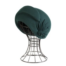 Фетровый шерстяной берет 276 изумруд