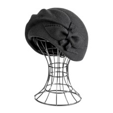 Фетровый шерстяной берет 277 чёрный Фетровый шерстяной берет 277 чёрный