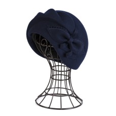 Фетровый шерстяной берет 277 тёмно-синий Фетровый шерстяной берет 277 тёмно-синий