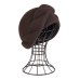 Фетровый шерстяной берет 277 коричневый Фетровый шерстяной берет 277 коричневый