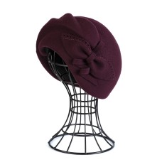 Фетровый шерстяной берет 277 марсала Фетровый шерстяной берет 277 марсала