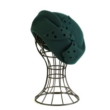 Фетровый шерстяной берет 288 изумруд Фетровый шерстяной берет 288 изумруд