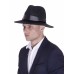 Федора - Фетровая шерстяная шляпа РМ черная с репсом Федора - Фетровая шерстяная шляпа РМ черная с репсом