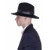 Федора - Фетровая шерстяная шляпа РМ черная с репсом Федора - Фетровая шерстяная шляпа РМ черная с репсом
