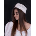 Соломенная шляпка ПилБокс № 203 белый Соломенная шляпка ПилБокс № 203 белый
