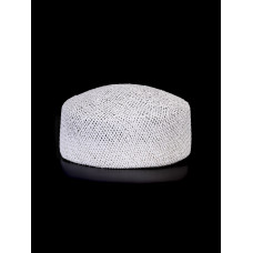 Соломенная шляпка ПилБокс № 203 белый Соломенная шляпка ПилБокс № 203 белый