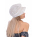 Соломенная  кепка№ 403 белая 