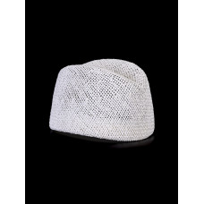 Соломенная пилоточка № 549 белая Соломенная пилоточка № 549 белая