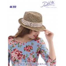 Соломенная шляпка 89 с плотным плетением
