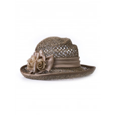 Соломенная шляпка №95 с ажуром по тулии