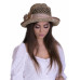 Соломенная шляпка №95 с ажуром по тулии