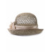 Соломенная шляпка №96 с ажуром по тулии