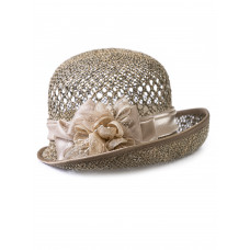 Соломенная шляпка №96 с ажуром по тулии