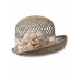 Соломенная шляпка №96 с ажуром по тулии
